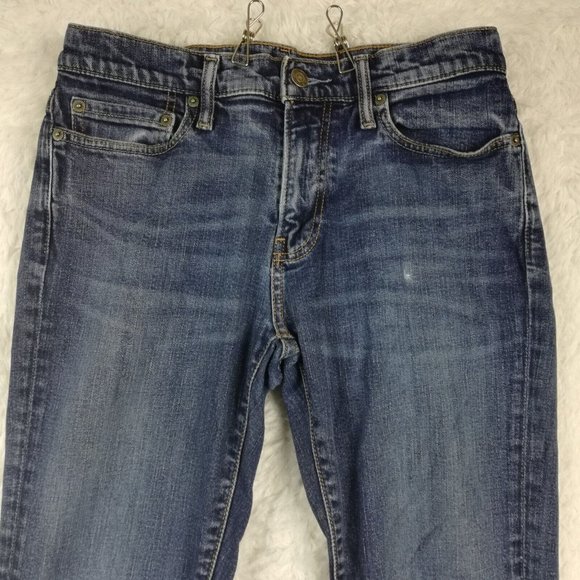 Abercrombie &‎ Fitch Mens Jeans Kennan Straight Blue Denim Medium Wash 30x32 - Picture 3 of 13